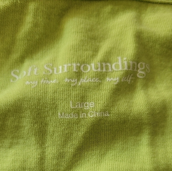 Soft Surroundings Women's Green Pom Pom Alana Maxi Dress Size Large - Picture 5 of 5